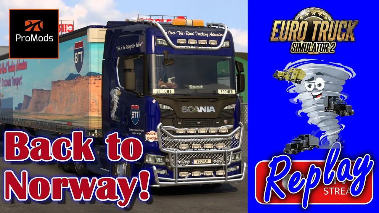Back to Norway with ProMods in Euro Truck Simulator 2 Stream Replay