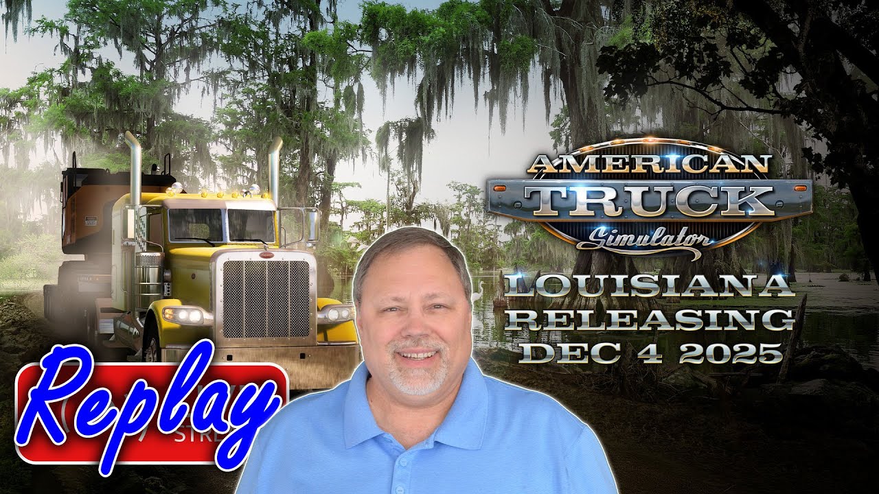 ATS Louisiana DLC Release Day Stream