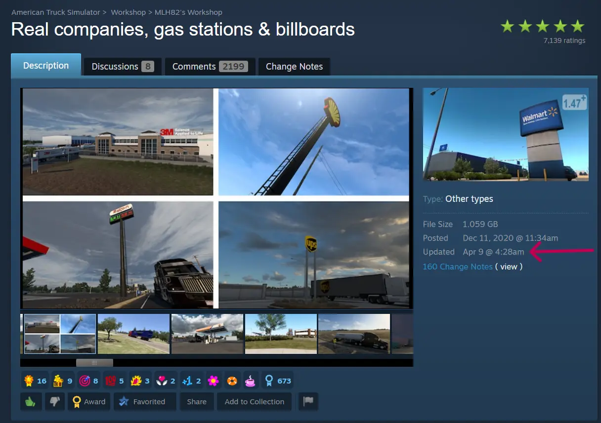 Steam Mod Update TrucksBook Job Tracking Issue - Mod details on Steam