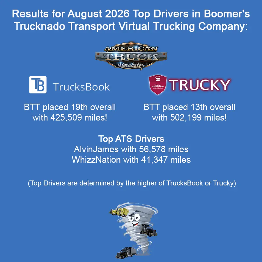 ATS BTT VTC August 2026