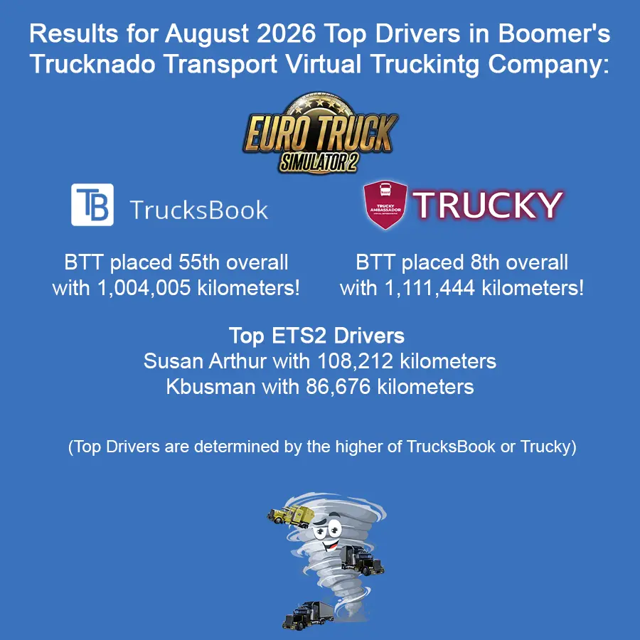 ETS2 BTT VTC August 2026